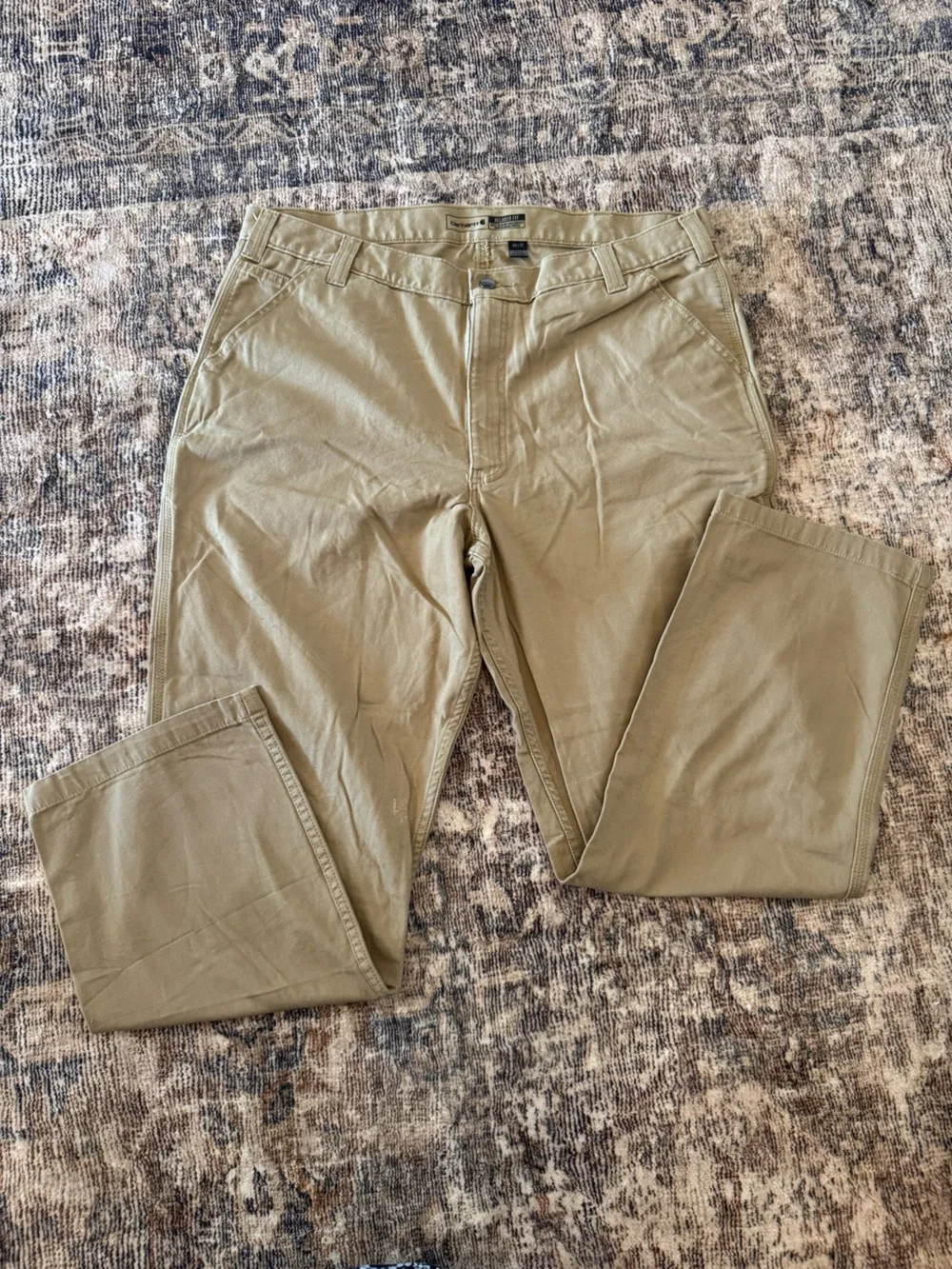 Carhartt Relaxed Fit Khaki/Tan Work Chinos